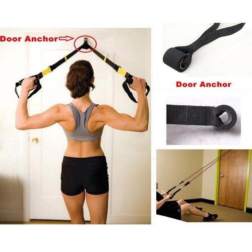 1PC Home Fitness Resistance Bands Over Door Anchor Elastic Bands Accessories New Resistance Exercise Bands