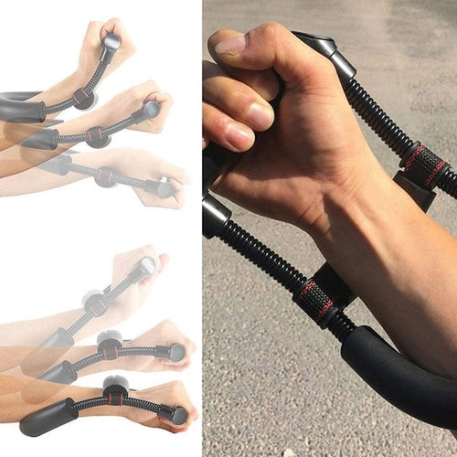 1Pcs Hand Grip Power Wrist Forearm Hand Grip Exerciser Strength Training Device Fitness Muscular Strengthen Force Fitness Equipment