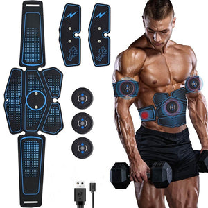 Abdominal Muscle Stimulator Trainer EMS Abs Fitness Equipment Training Gear Muscles Electrostimulator Toner Exercise At Home Gym