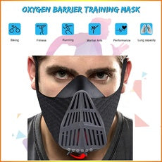 Training Exercise Mask Oxygen Control Mask - High Altitude Simulation - for Gym, Aerobics, Fitness, Running, Endurance and HIIT Training [16 Breathing Levels], One Size Fits All, Running Fitness Cardiopulmonary Fitness