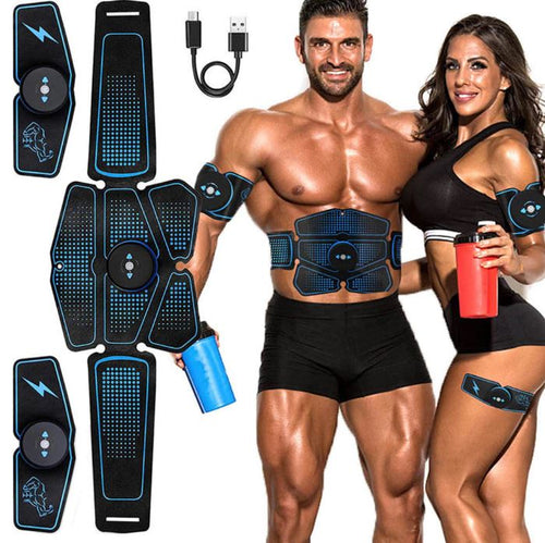 Abdominal Muscle Stimulator Trainer EMS Abs Fitness Equipment Training Gear Muscles Electrostimulator Toner Exercise At Home Gym